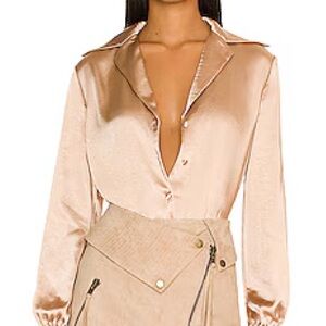 L’Academie Raquel bodysuit in Champagne